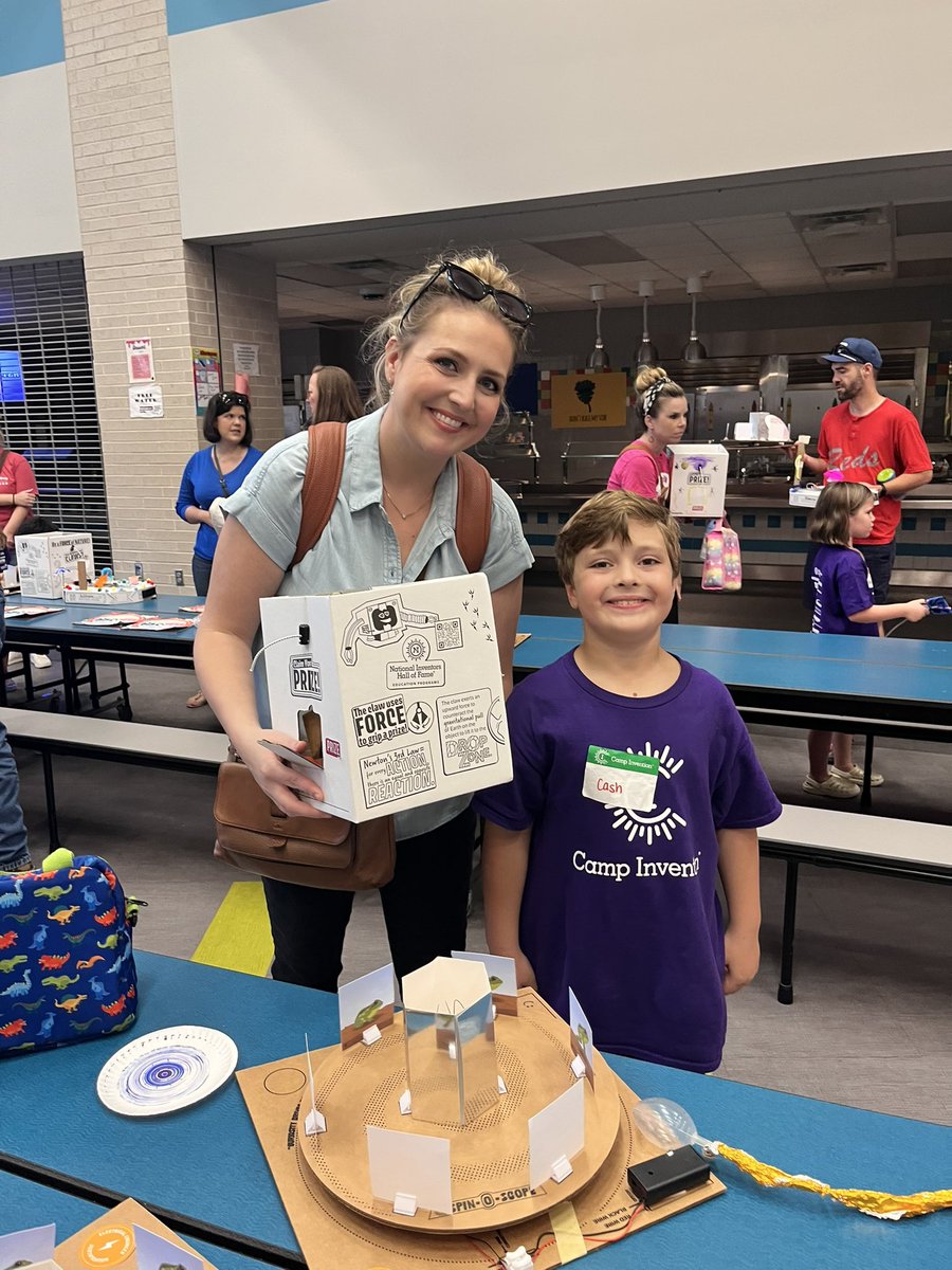Fantastic turnout at the Camp Invention Inventor’s Showcase at Richter Elementary today! Campers revealed their inventions after a week of STEM challenges. 🚀🔬✨ #DaytonISD #BroncoPRIDE #STEM