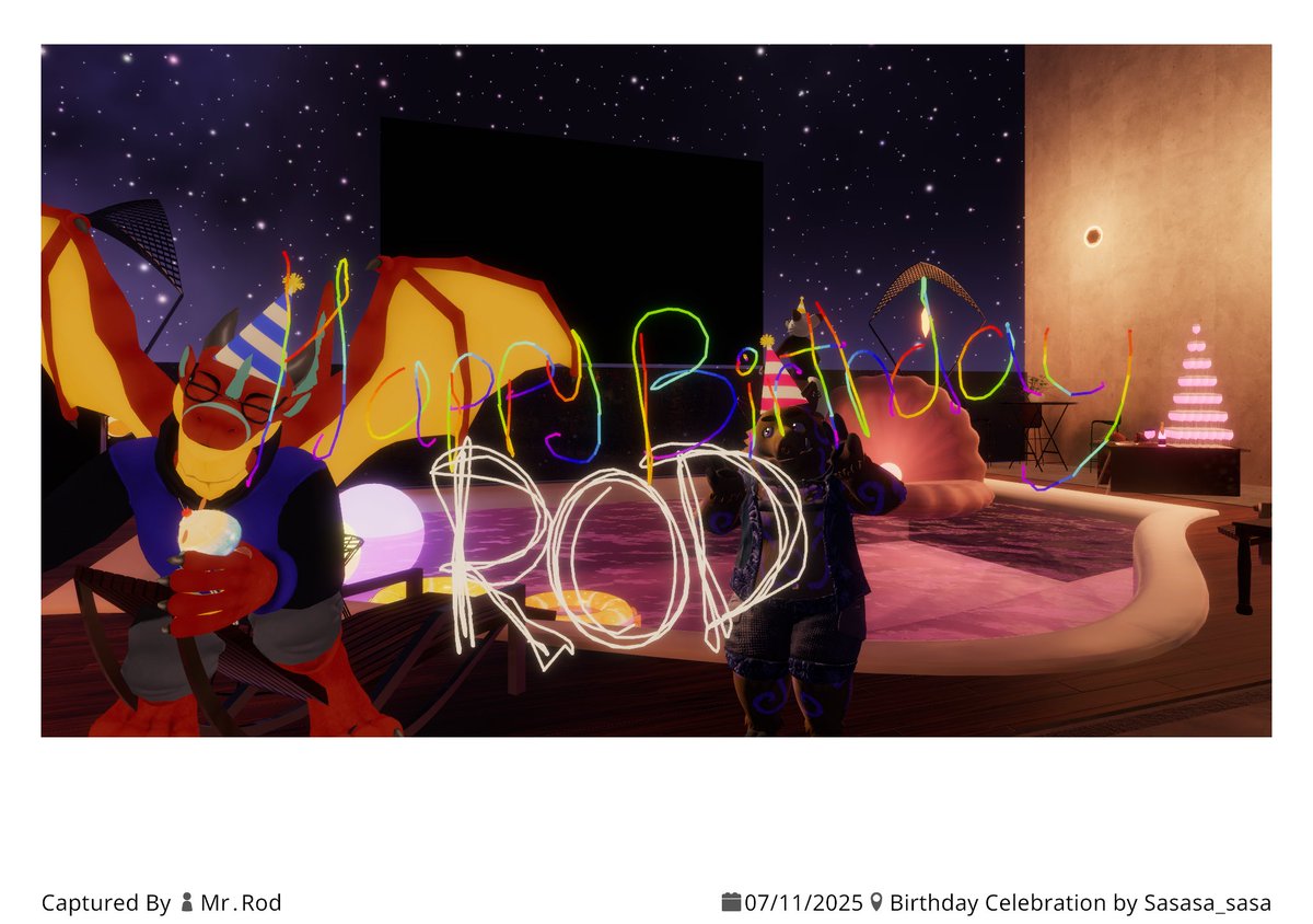Real_Mr_Rod's tweet photo. We had a birthday party on VR https://t.co/Azld6QhKGX