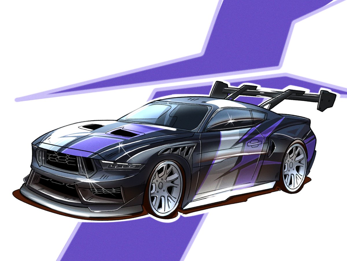 94EliasDesign's tweet image. Comms For @b0xfort 

Dark Horse with a GTD body kit.
#Commission #Mustang #digitalartworks