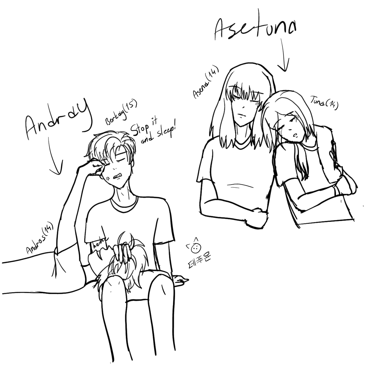 depu_yon's tweet photo. #asetuna & #andray in 1st season (sketch)
#oc #art #sketch #wlw #gl #mlm #bl https://t.co/2iU3TqJYlX