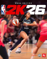 Photo of Angel Reese on the cover of the WNBA edition of NBA2K26