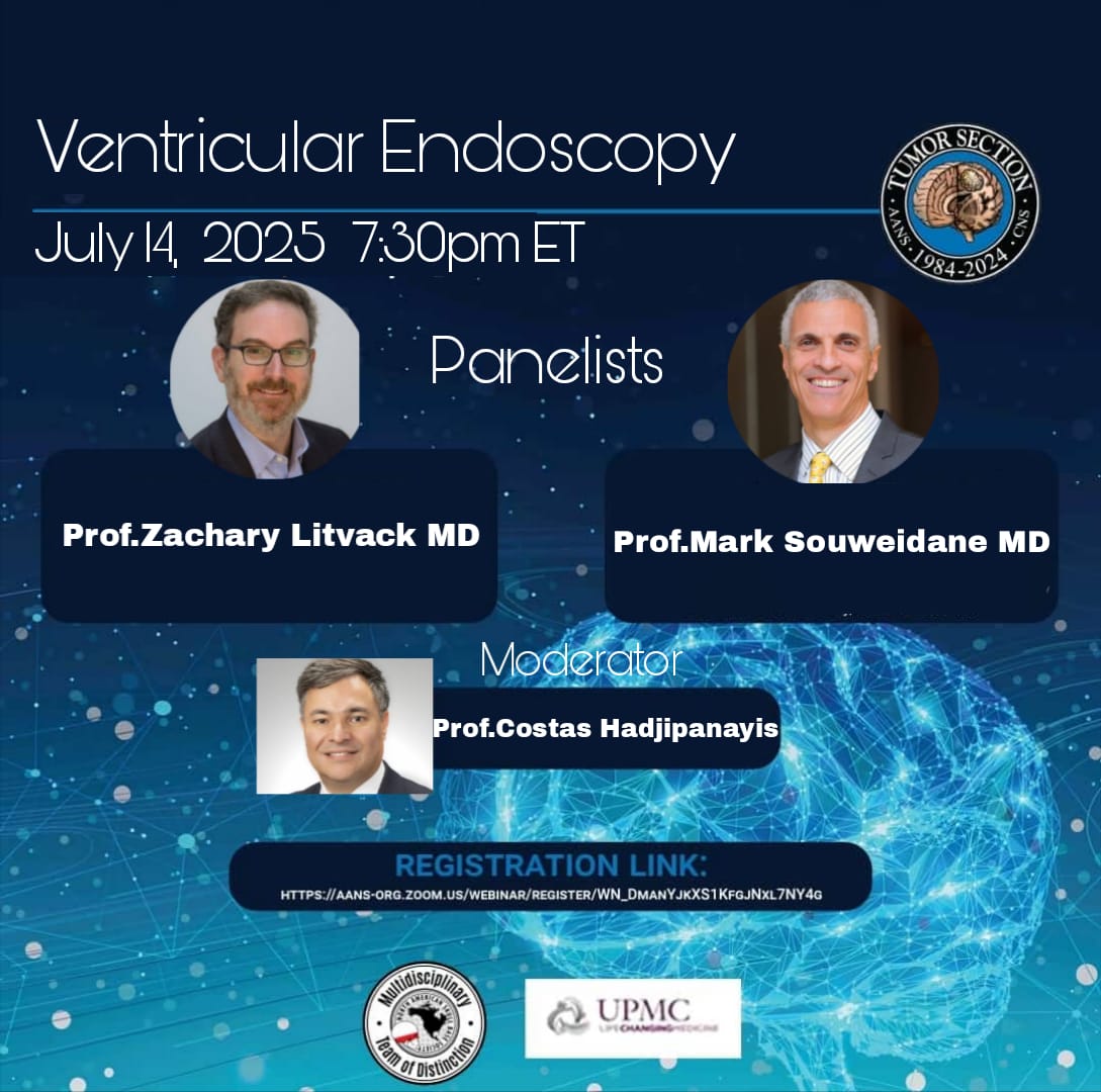NSTumorSection's tweet image. You are cordially invited to the next episode of our series to be held on July 14,2025, 7:30pm ET/ 01:30 am CET/ 4:30am PKT IA
Register now
aans-org.zoom.us/webinar/regist…