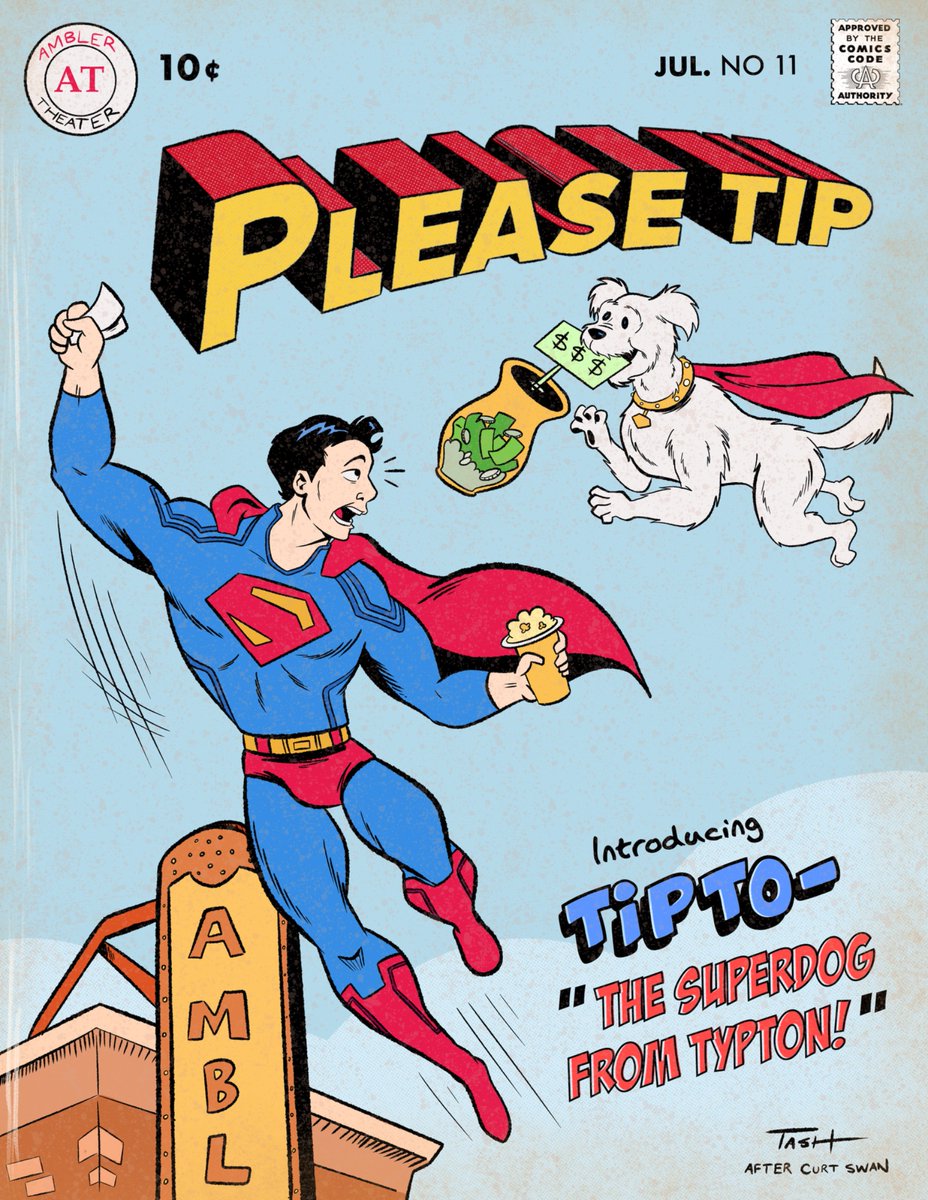 DimpsDoodles's tweet image. You know I had to jump on the opportunity to design the Tip
Jar for our #Superman showings at work!