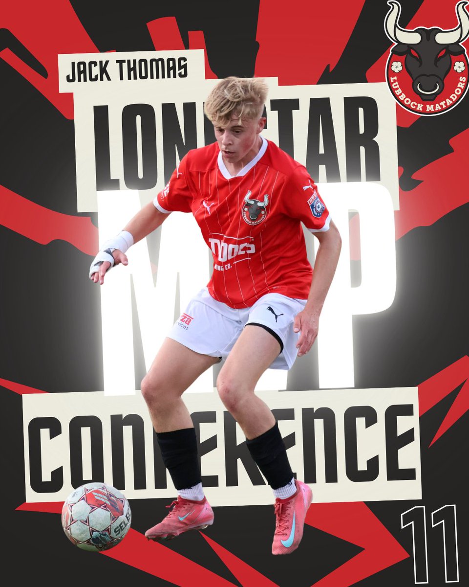 Jack Thomas has been nominated for the NPSL Lone Star Conference Most Valuable Player award. The magisterial midfielder finished the regular season with 7 goals and 6 assists in 9 games.   

Voting closes July 13th @ 11:59pm (Link in Bio) 

 We NEED YOU to vote for JT!