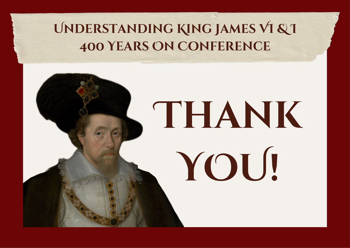 KingJamesConf's tweet image. Thank you to our speakers and attendees for making the conference so special! Wonderful to hear from so many scholars who work on or are intrigued by James VI & I… We hope you will keep the momentum going and we look forward to seeing what the future of Jacobean studies holds!