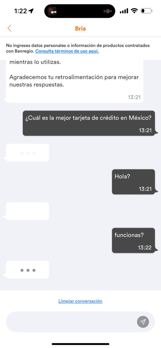 Telefonia_MX's tweet image. 🤖 Banregio estrena nuevo asistente IA en su app; Bria (como Havi en Hey)
😅 aunque por el momento no funciona