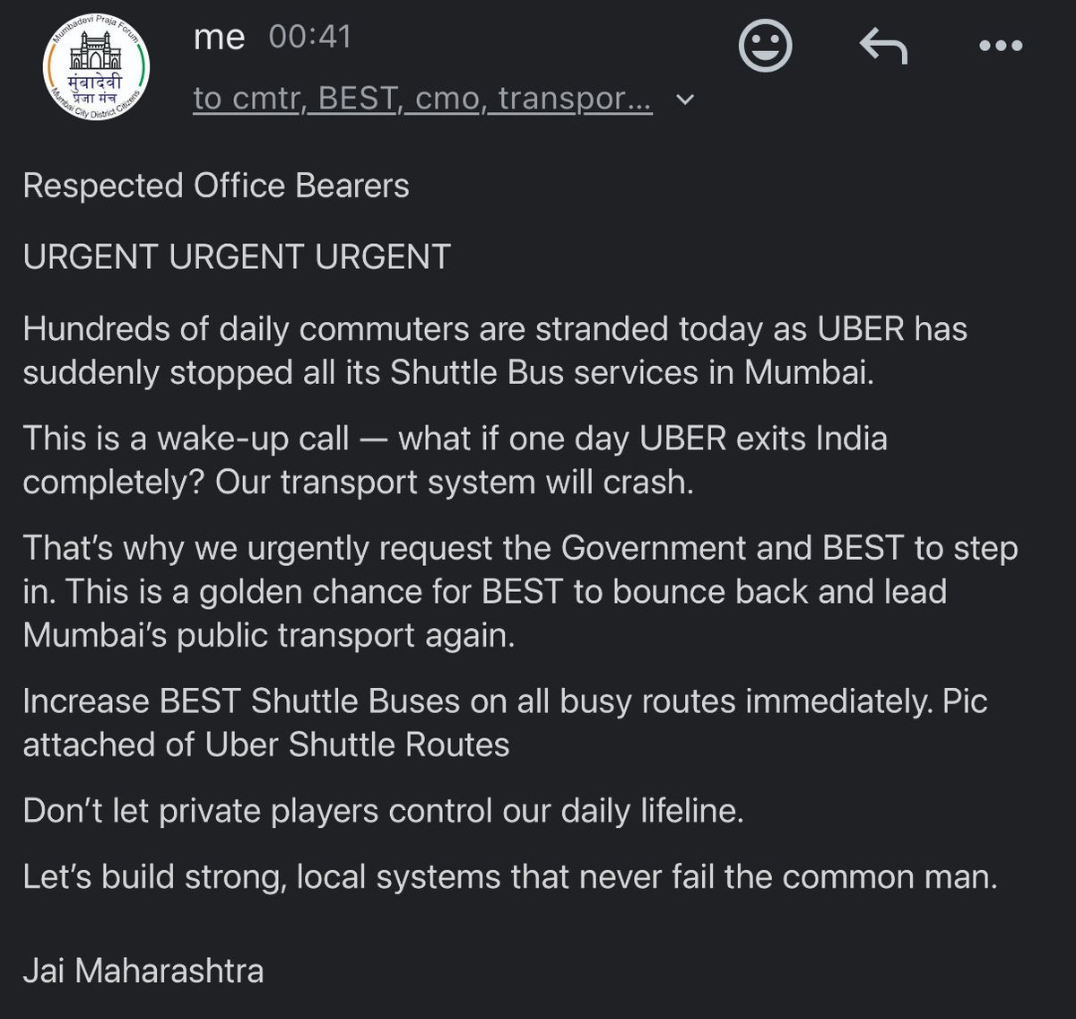 Mumbadevi Praja Forum tweet media