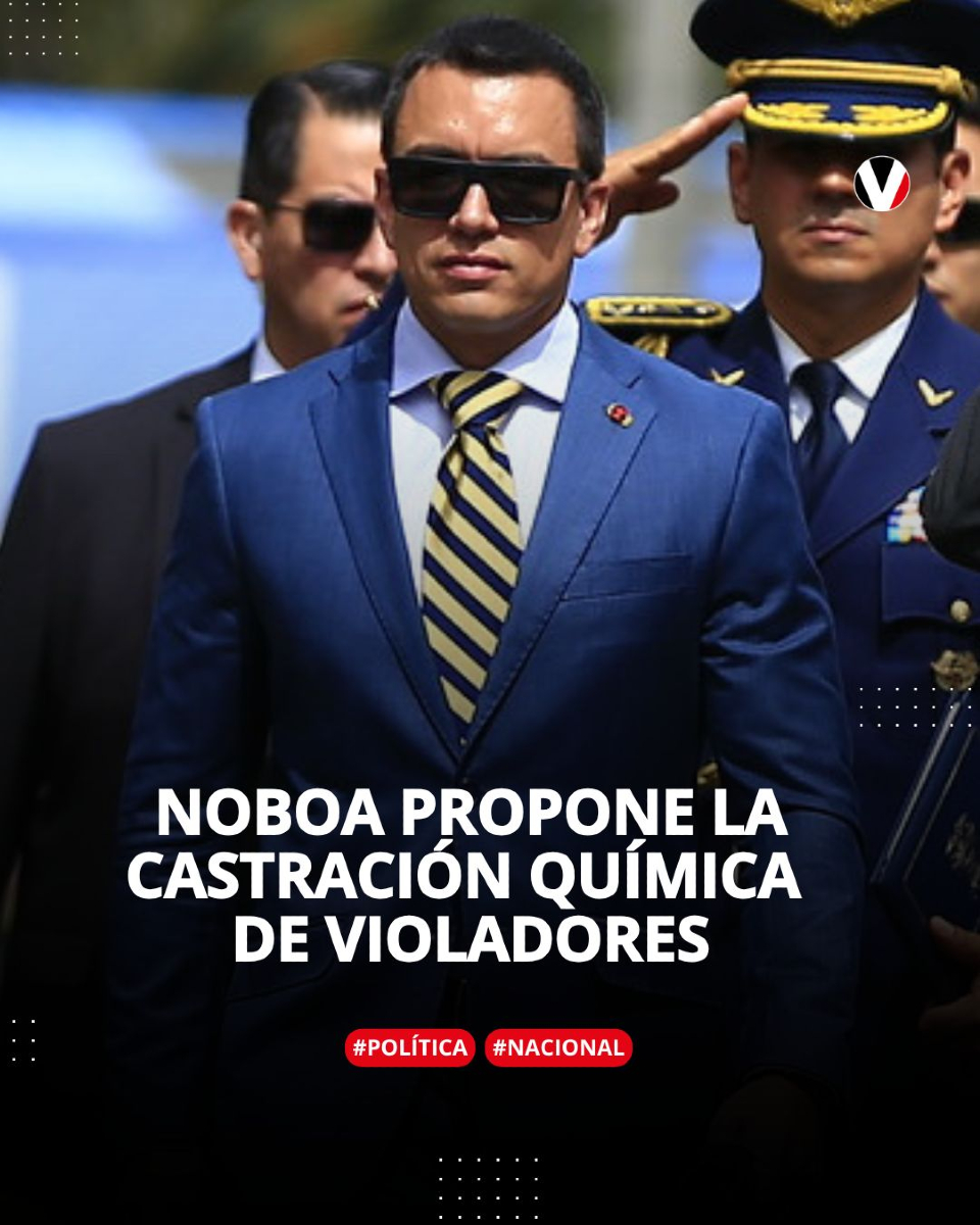 #Urgente | El presidente Daniel Noboa propone la castración química de violadores. “El país necesita saber quiénes están verdaderamente con las víctimas", asegura ▶️ v.vistazo.com/3GEgufA