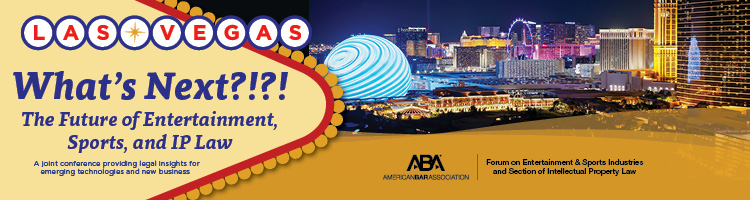 What’s Next?! The Future of Entertainment, Sports &amp; IP 

📍Law Four Seasons Las Vegas, 
Oct. 23–25, 2025

Dive into the hottest topics shaping the industry: AI, gaming &amp; more.

Register &amp; learn more: ambar.org/ipesi