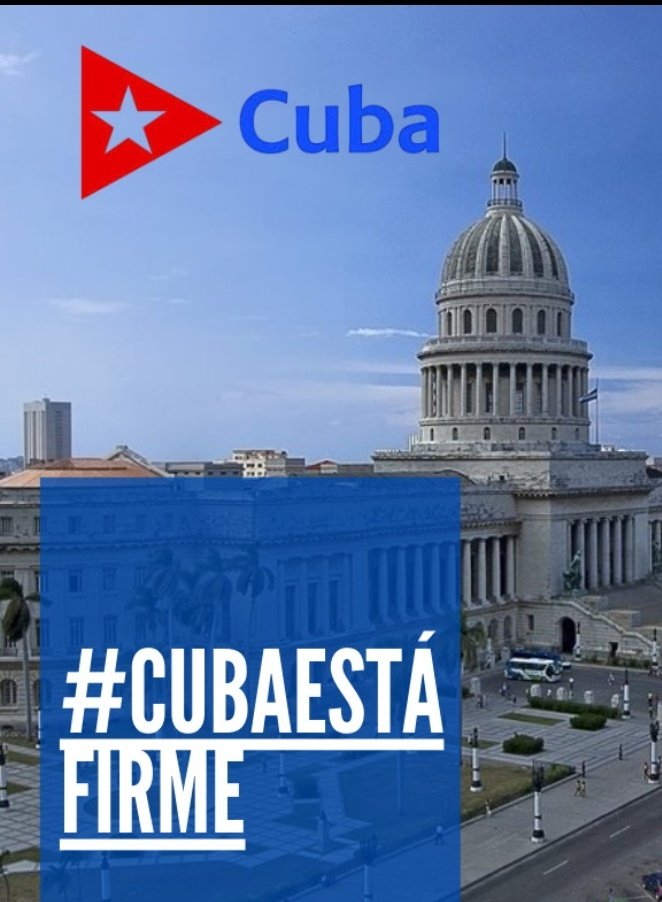 Hemos aprendido a desafiar la adversidad, a enfrentar el veneno de los odiadores y a convertir los reveses en victorias‼️El mensaje está claro 👇

✨💪#CubaEstáFirme💪✨
#DefendiendoCuba🇨🇺💪❤️