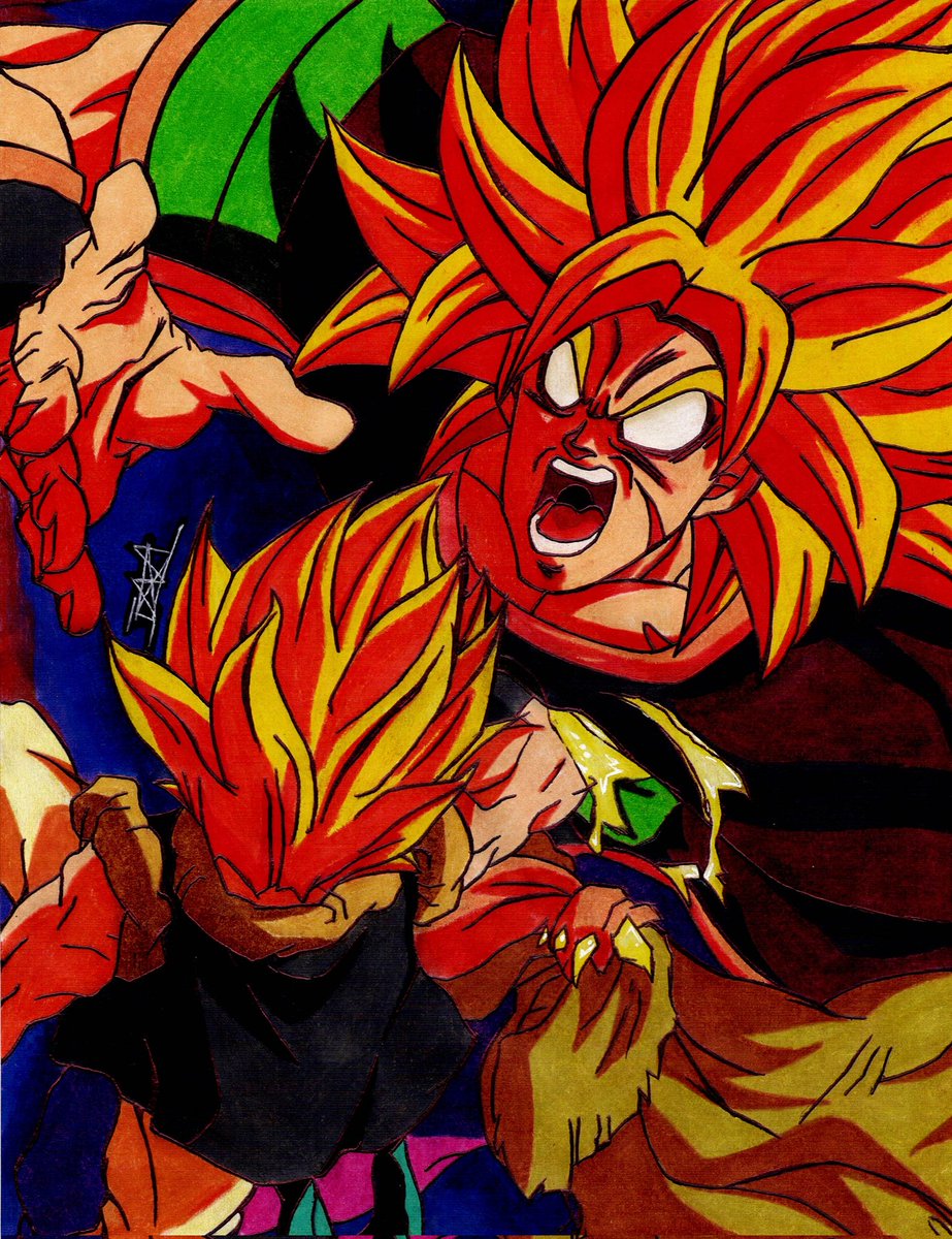 Jonigrafix's tweet photo. Dibujo de Broly vs Gogeta  ✍️🦆
#draw #dibujo #drawings #dibujosanime #Anime  #goku #ssj #gokussj #dbz #dragonball #broly #dragonballsuper https://t.co/z4cJG5NP18