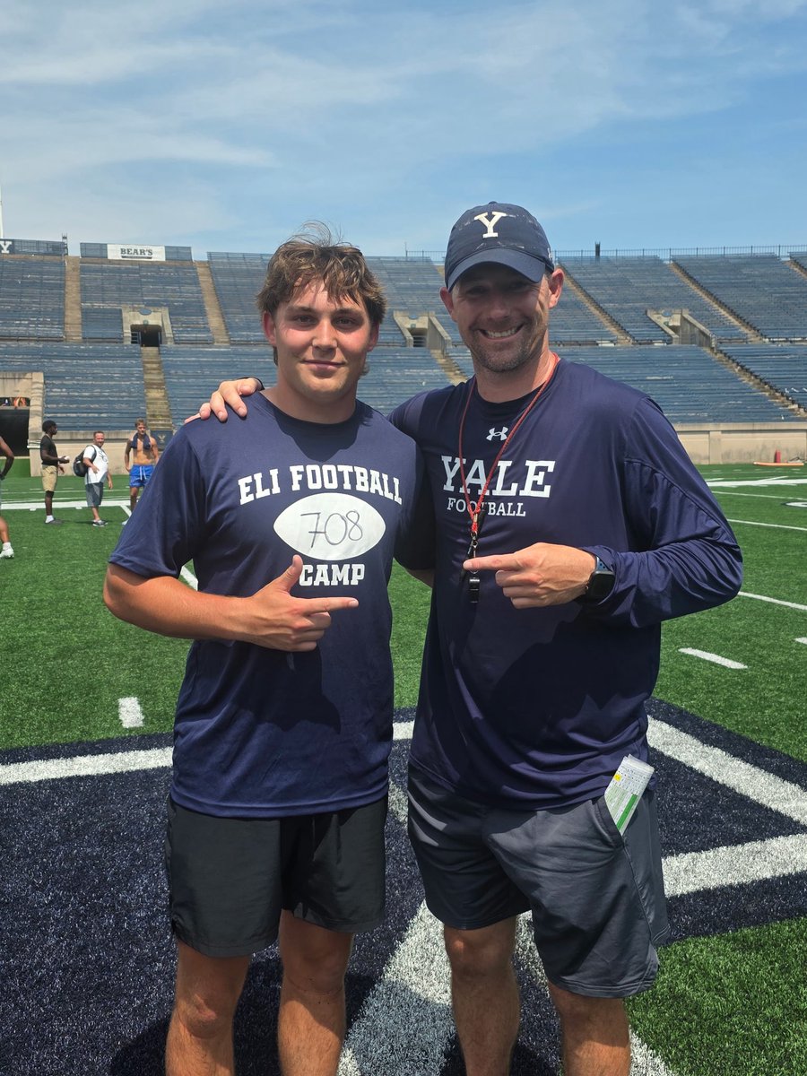 corman_liam's tweet image. Had an amazing time competing at Yale Today!!! Won all of my 1 on 1 reps and loved competing in Indy’s. Also was the only qualifier (of 12) from New England for the fastest camper against states like Texas, Florida, Nebraska and Michigan.
@ChrisBergeski @BrooksFb @CoachMFoley