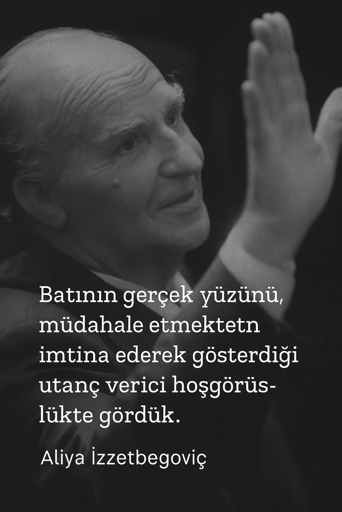 🗓️ 11 Temmuz – Srebrenitsa

“Batı, gözyaşımızı not aldı…
Ama silahı katilin eline verdi.”

Srebrenitsa, Batı’nın vitrindeki değil, vicdandaki suretidir.

#Srebrenitsa #11Temmuz #Soykırım