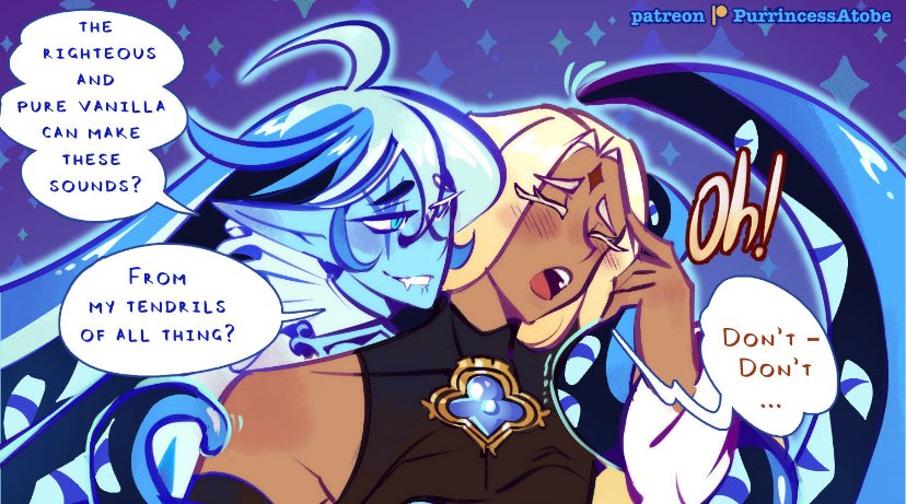AtobeOverlord's tweet photo. I had a vision and the vision was tentacles 😏

#shadowmilk #purevanilla #shadowvanillansfw #shadowvanilla https://t.co/SBcSjIU8aA