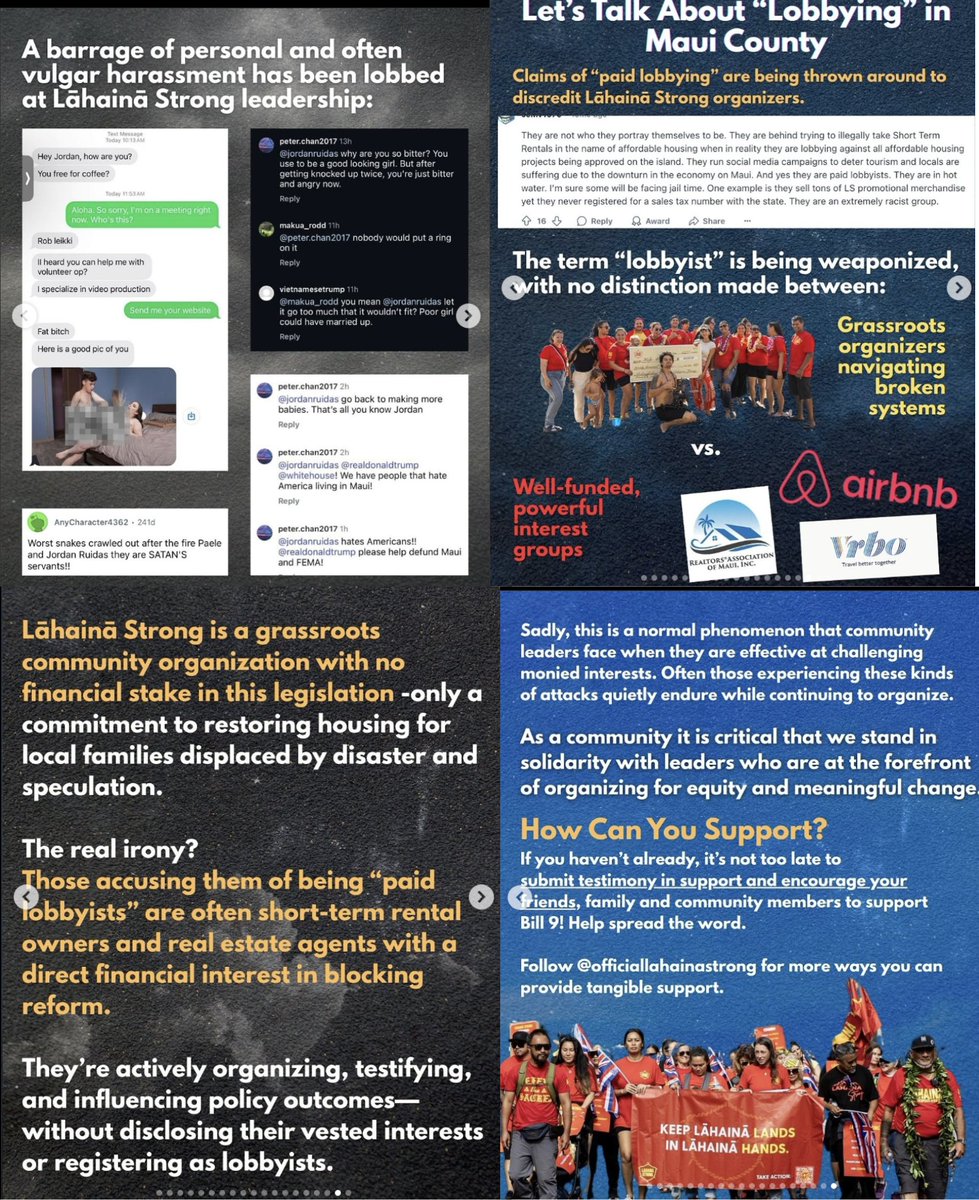 OMG CRY ME A RIVER LAHAINA STRONG &amp; HAPA!!

....3 weeks ago HAPA posted on instagram this lengthy and pathetic defense of Lahaina Strong, trying to blame their ActBlue money funneling scams, and their publicly transparent paid lobbyist positions with Our Hawaii Action on rascism,
