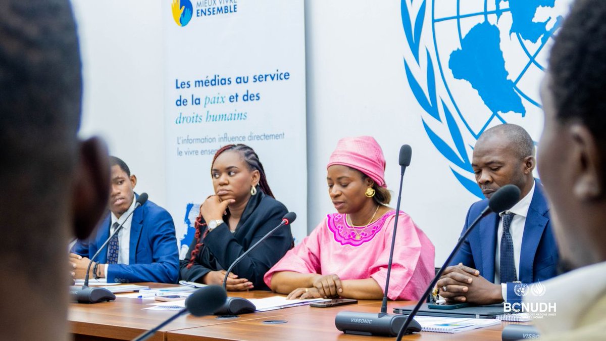 unjhro's tweet image. #RDC#Kinshasa 11.07.25:  @unjhro a organisé un atelier de sensibilisation à l&apos;intention des journalistes sur leur responsabilité dans la cohésion sociale et la lutte contre les discours de haine . 36 journalistes dont 19 femmes y ont pris part. @csac_rdc   ##MieuxVivreEnsemble