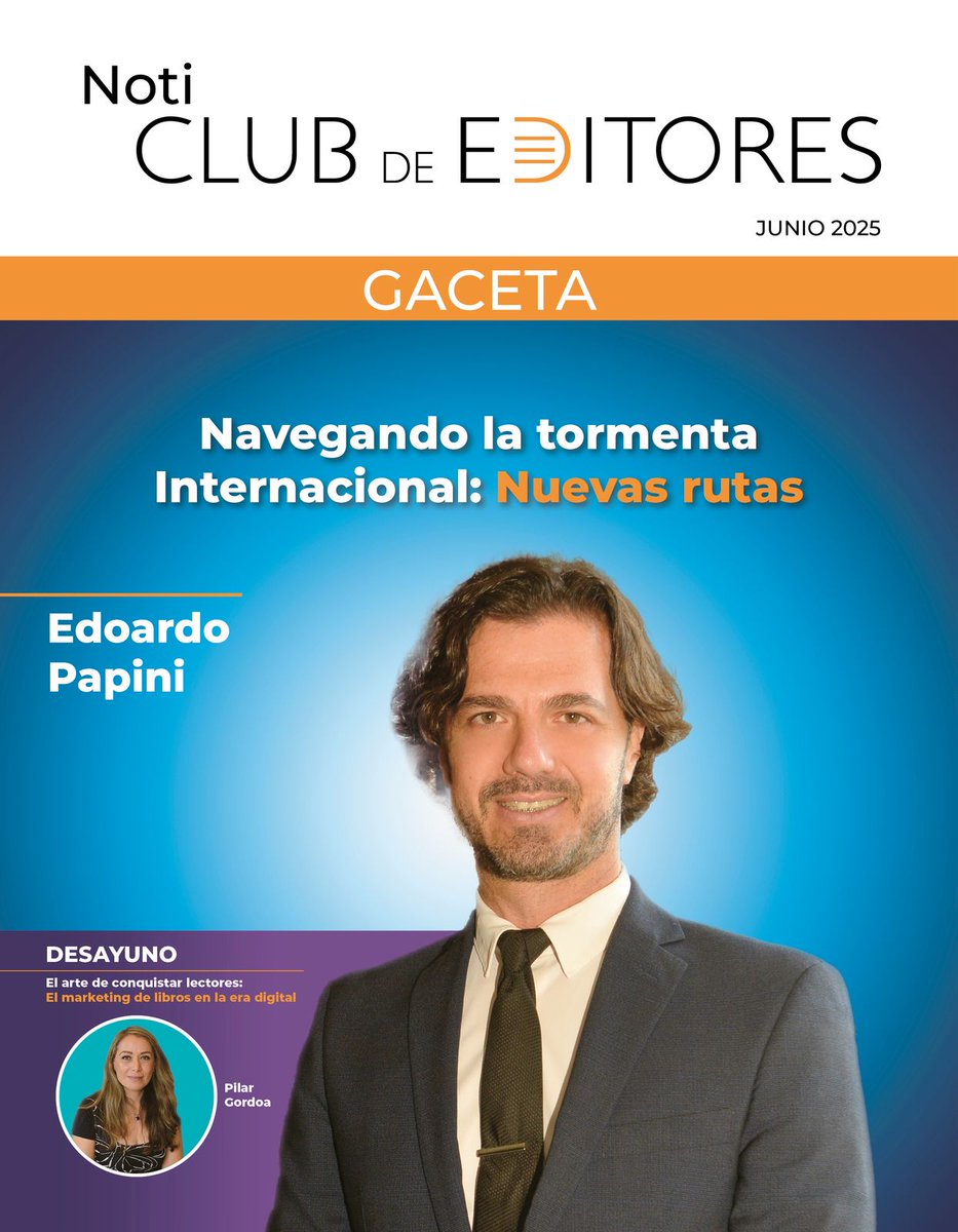 📚¡Ya está disponible la Gaceta de Junio del Club de Editores!

En la comida mensual nos acompañó <a href="/EdoPap/">Edoardo Papini</a>, quien nos ofreció una interesante plática, y en el desayuno empresarial Pilar Gordoa presentó su libro “El Arte de Conquistar Lectores”.

👇🏼
clubeditores.com/gacetas