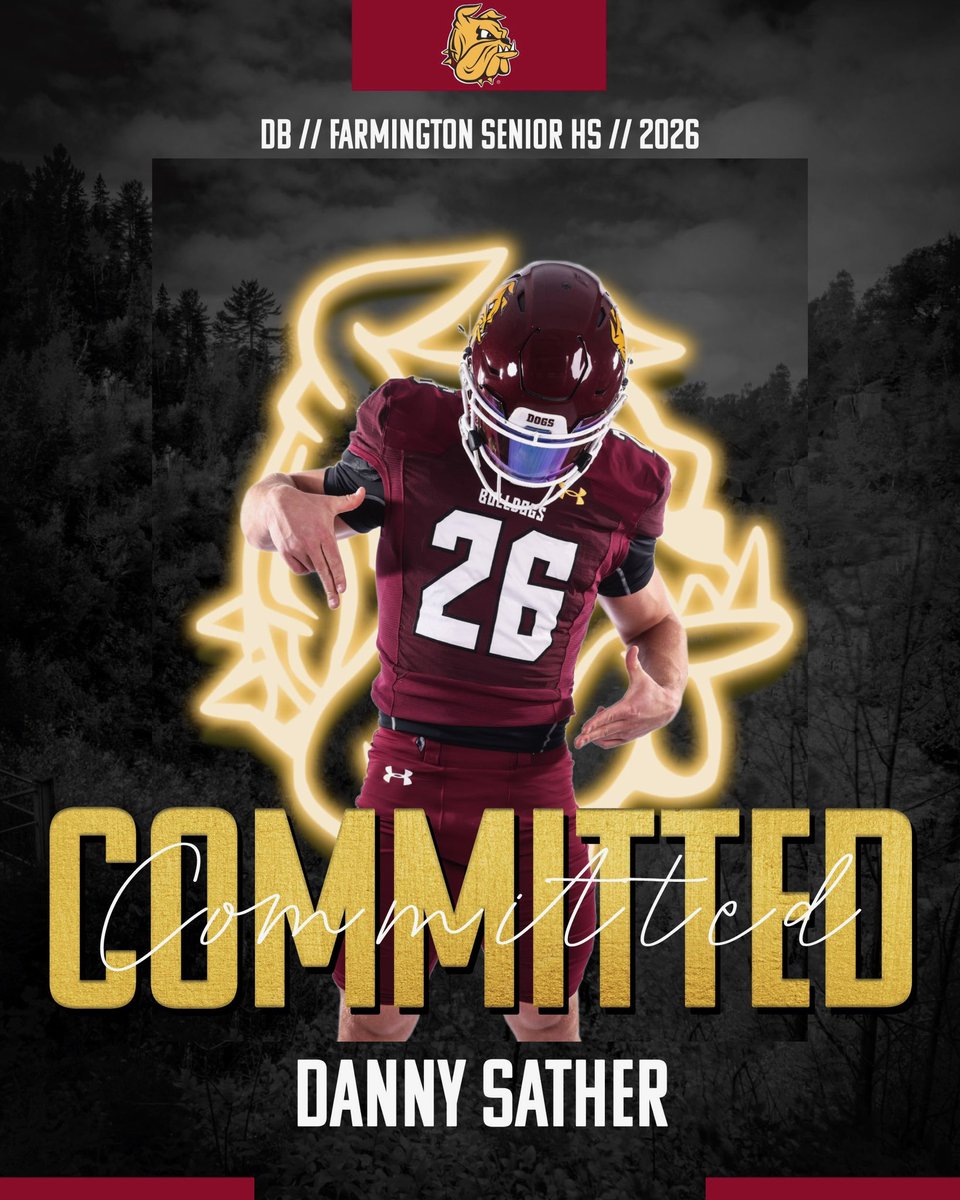 Danny sather (@dannysathe08) on Twitter photo After a long and thoughtful talk with my family I am blessed to say I have committed to the university of Duluth let’s work! <a href="/UMD_Football/">UMD Football</a> <a href="/CoachWiese/">Curt Wiese</a> <a href="/CoachM_Ware/">Coach Mekhi Ware</a> <a href="/PieperJon/">Coach Pieper</a> After a long and thoughtful talk with my family I am blessed to say I have committed to the university of Duluth let’s work! <a href="/UMD_Football/">UMD Football</a> <a href="/CoachWiese/">Curt Wiese</a> <a href="/CoachM_Ware/">Coach Mekhi Ware</a> <a href="/PieperJon/">Coach Pieper</a>
