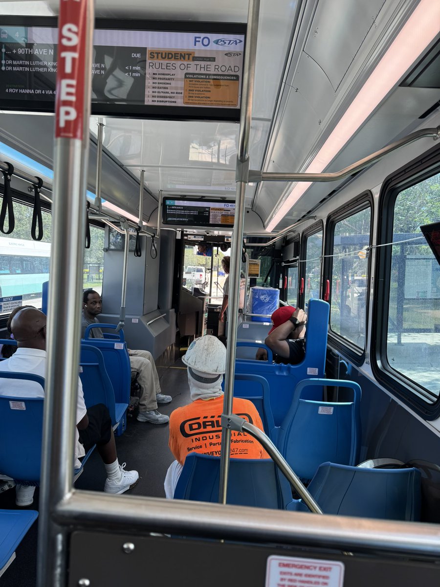 BradMillerPSTA's tweet photo. I want to thank @seiufl for working with @RidePSTA to keep moving forward by ensuring EVERYONE pays their fare or shows their proper UPASS ID!  #positiveenergy https://t.co/tg2PZSuUbU