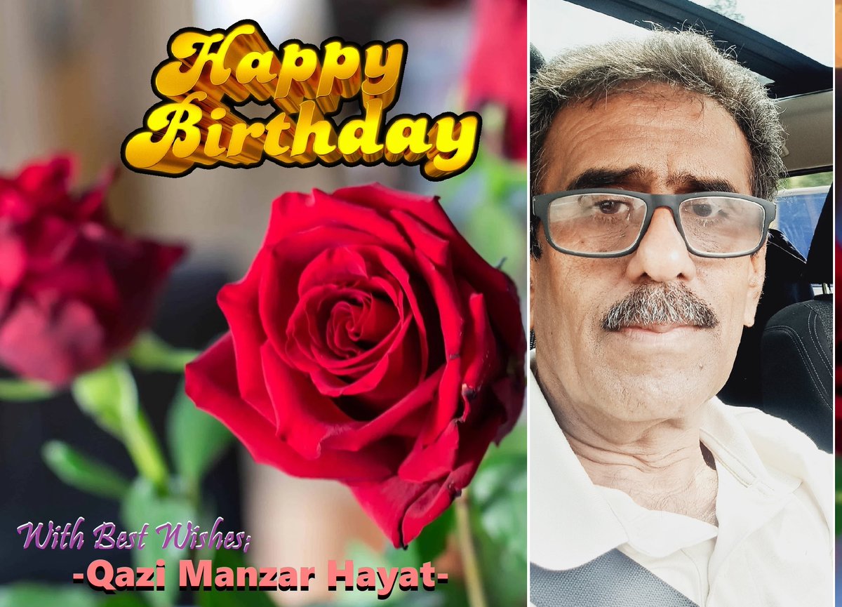 qazimanzarhayat's tweet photo. Professor Amir Chandio, our intellectual buddy, social and political activist, and devoted teacher, is celebrating his birthday.
I wish him a beautiful day, good health, and eternal happiness.
- Qazi Manzar Hayat - Hyderabad-
@highlight
#qazimanzarhayat      #birthdaygreetings https://t.co/Flyu6S9vI5