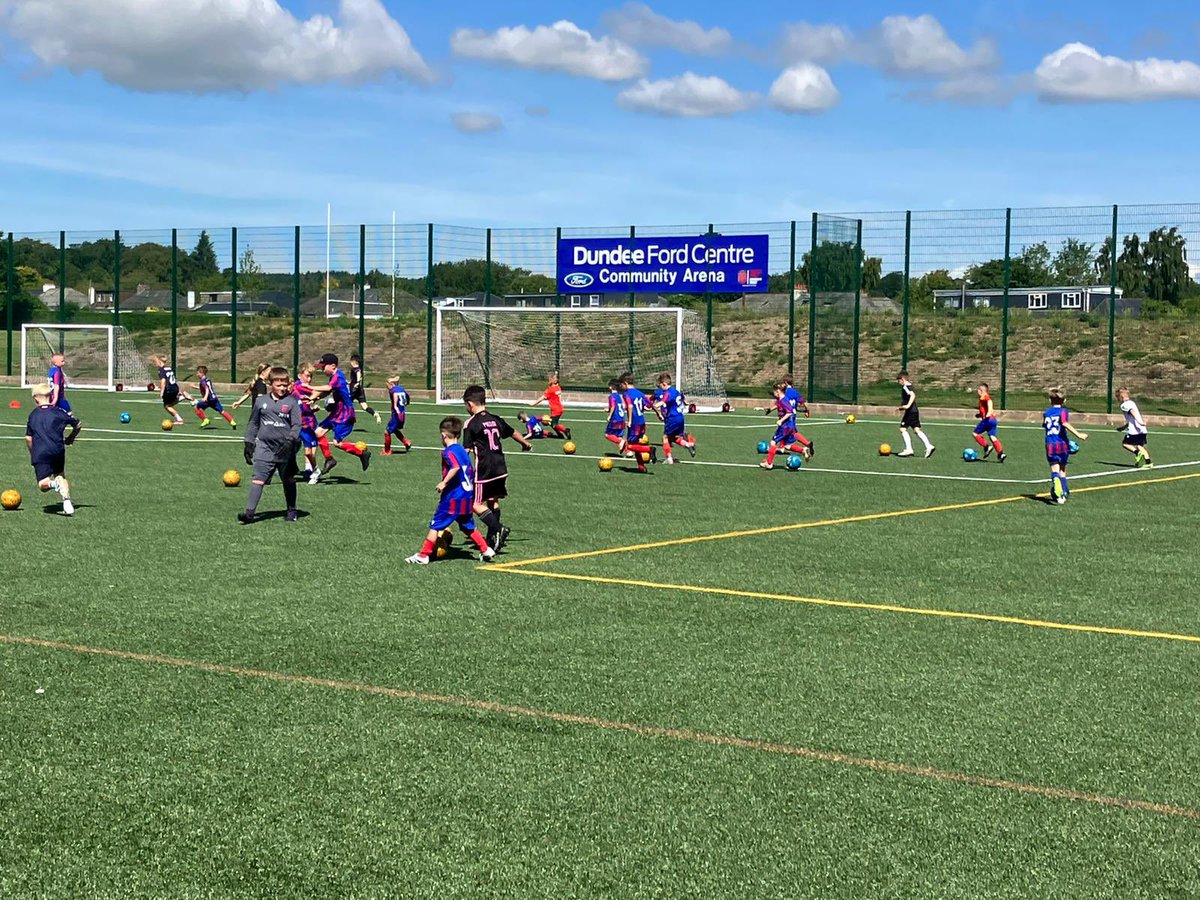 It was another sizzling hot Summer of football fun as week 2 came to a close at the Dundee Ford Centre Community Arena today! 🏟️⚽️☀️🔥

Well done everyone involved ⚽️👏

Week 3 starts on Monday &amp; you can book on by visiting: dundeewestct.co.uk/programmes 

#SimplyTheWest