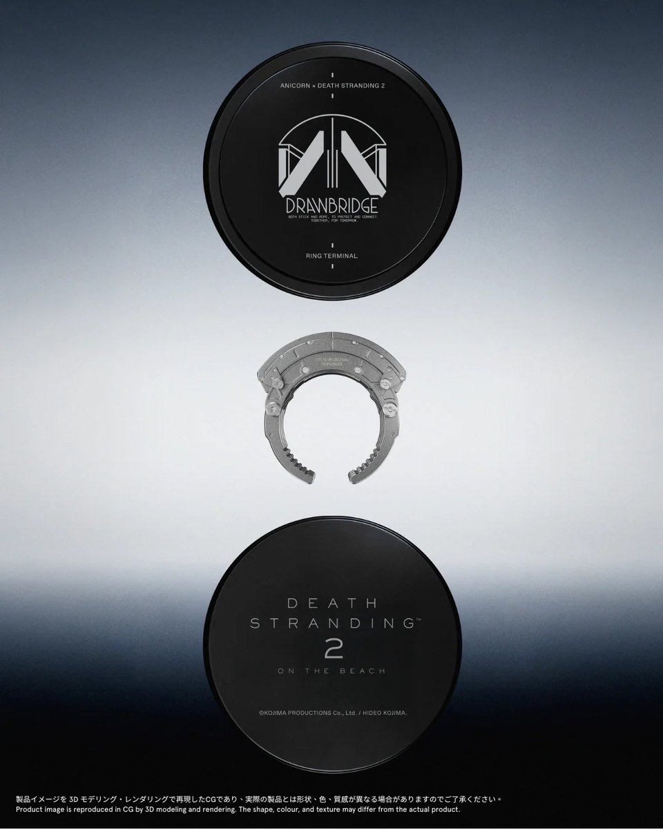 TeraGamesMX's tweet image. La asociación &quot;KOJIMA PRODUCTIONS x ANICORN&quot; lanza una réplica del #RingTerminal de &quot;Death Stranding 2&quot; que podrás comprar en la tienda oficial de @anicorn_watch.

teragames.com.mx/anicorn-lanza-…