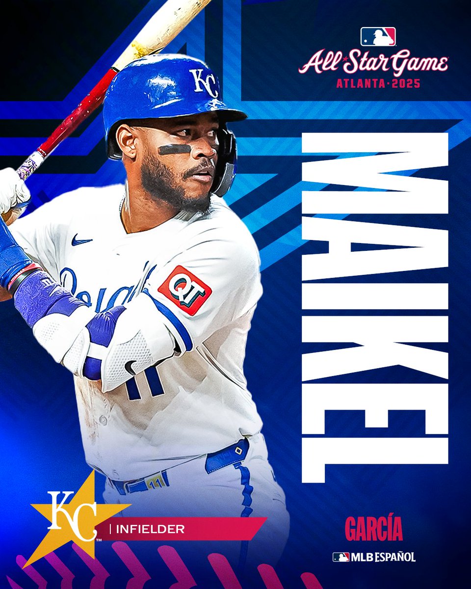 Maikel García ha sido añadido al equipo de la Liga Americana para el All-Star Game 2025!⭐️