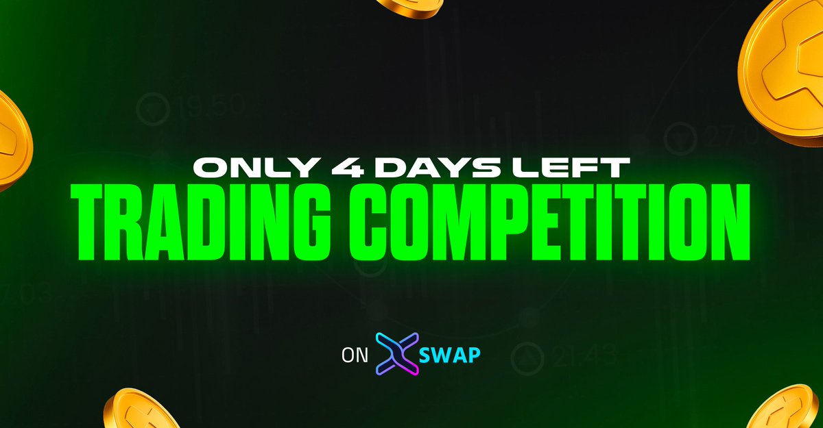0xfutbol's tweet image. 🚨 Just 4 days left to climb the leaderboard!
Trade now and fight for the top spots in the @XSwapProtocol competition.
Start trading 👉 app.xspswap.finance/#/trading-comp…