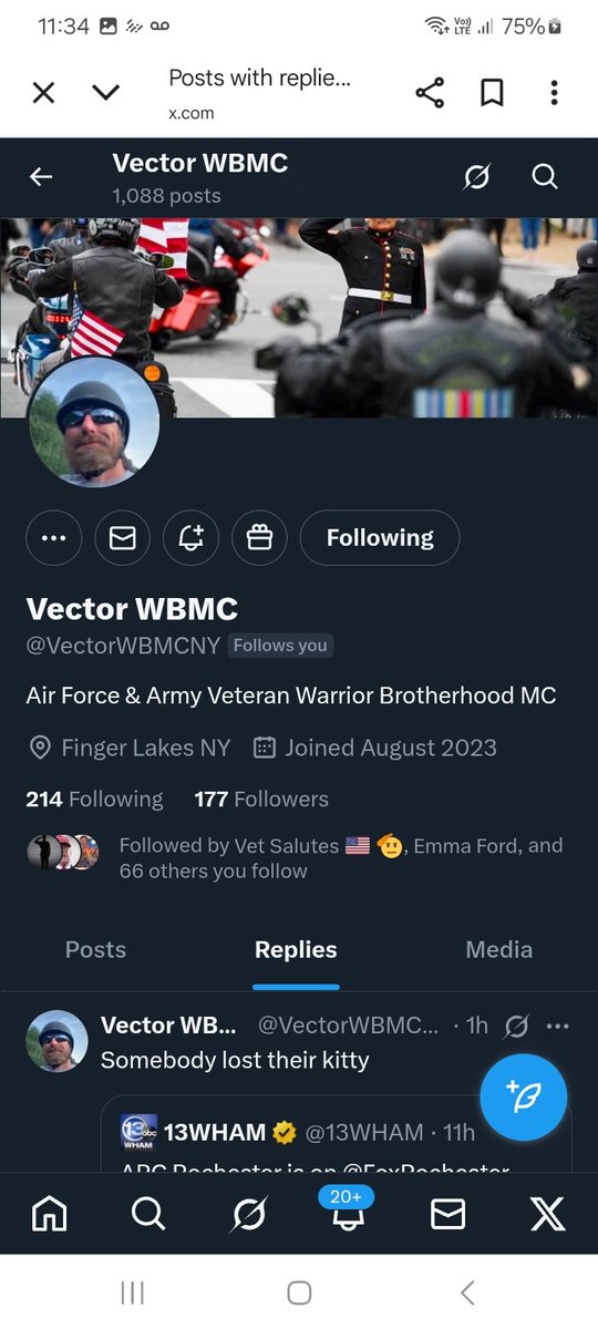 KJW (@hawkesbay69) on Twitter photo Let's help this veteran please give <a href="/VectorWBMCNY/">Vector WBMC</a> a follow and repost πͺπ«Άππ€π₯π―πΊπΈπ«‘ thank you π Let's help this veteran please give <a href="/VectorWBMCNY/">Vector WBMC</a> a follow and repost πͺπ«Άππ€π₯π―πΊπΈπ«‘ thank you π