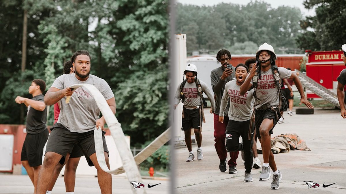 NCCU Athletics (@nccuathletics) on Twitter photo The NCCU Football Team traded helmets for fire gear in a tactical training session at the Durham Fire Department! <a href="/NCCU_Football/">NC CENTRAL FB | 🦅🏆🦅</a> <a href="/MEACSports/">Mid-Eastern Athletic Conference</a> #EaglePride
Story: nccueaglepride.com/news/2025/7/10… The NCCU Football Team traded helmets for fire gear in a tactical training session at the Durham Fire Department! <a href="/NCCU_Football/">NC CENTRAL FB | 🦅🏆🦅</a> <a href="/MEACSports/">Mid-Eastern Athletic Conference</a> #EaglePride
Story: nccueaglepride.com/news/2025/7/10…