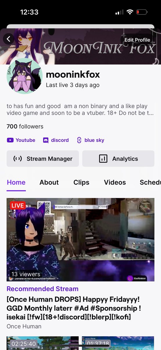 Let’s fucking go I hit 700 followers I’m so happy I just need to plan something so yeah.