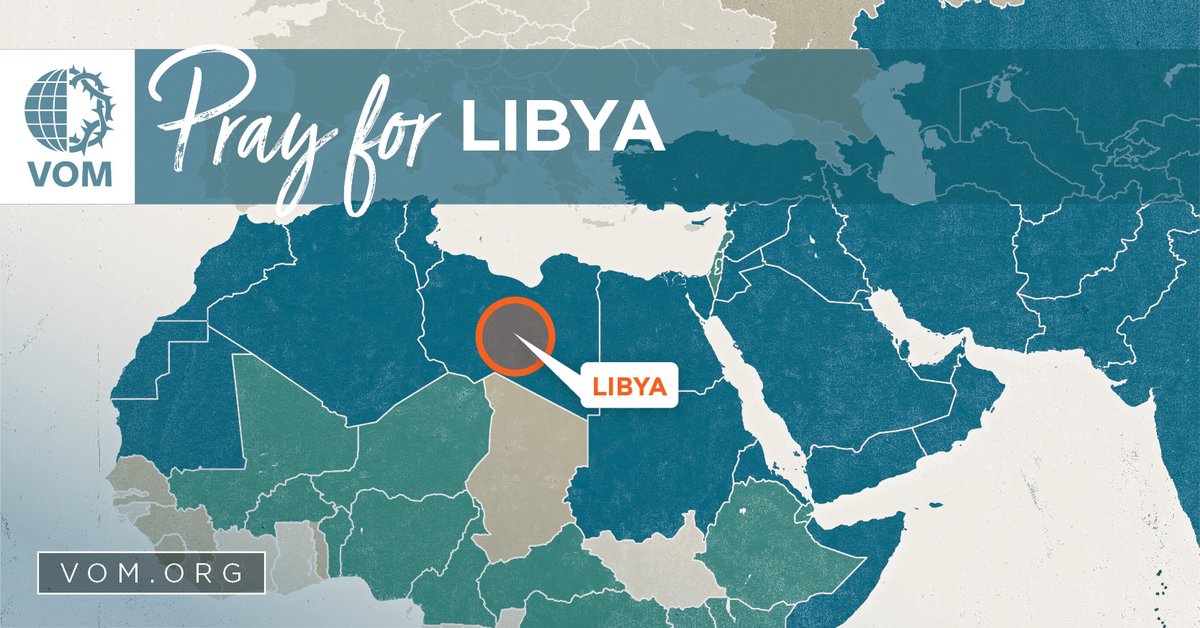 VOM_USA's tweet image. Libya: Pray for missionaries and indigenous believers who take great risks to share the gospel.