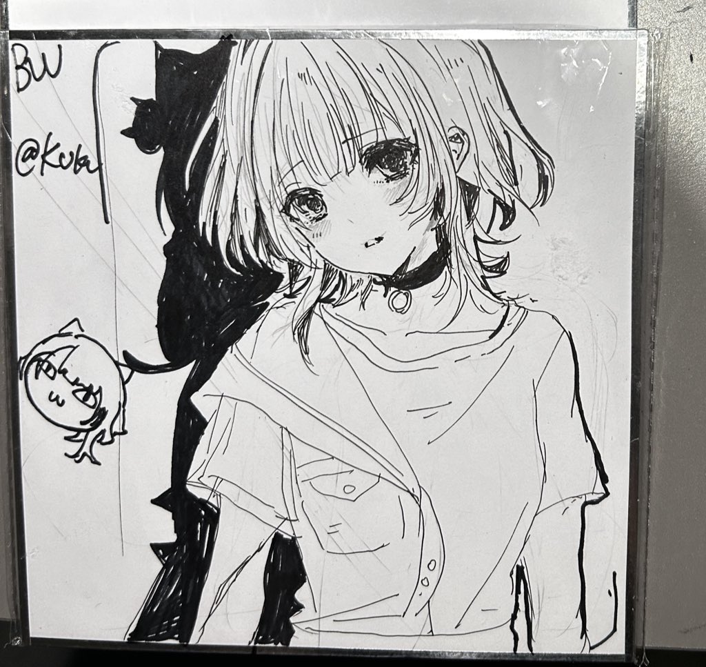 KUKUNIGHT's tweet image. BW25发的无料色纸内：3，好久没手绘
第一次去bw玩好开心

#mygo #高松燈　#要楽奈　#Bilibiliworld #BW2025