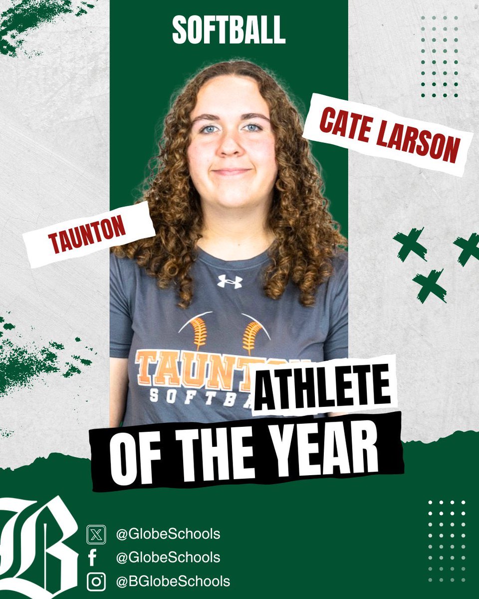 THS Softball (@tauntonsoftball) on Twitter photo Congrats <a href="/CatherineL1434/">Catherine Larson</a> on being selected as an athlete of the year. What an incredible accomplishment and honor for a young lady that is all deserving. Thank you to the Boston Globe for their continued coverage & support.
<a href="/THSCoachFox/">Michael Fox</a> <a href="/meg_kirby/">Meg Kirby</a> Congrats <a href="/CatherineL1434/">Catherine Larson</a> on being selected as an athlete of the year. What an incredible accomplishment and honor for a young lady that is all deserving. Thank you to the Boston Globe for their continued coverage & support.
<a href="/THSCoachFox/">Michael Fox</a> <a href="/meg_kirby/">Meg Kirby</a>