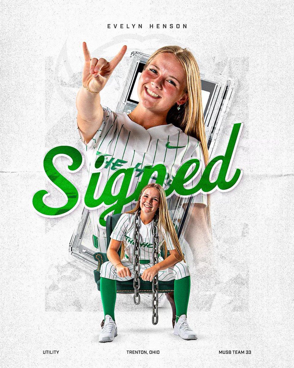 HerdSB's tweet image. We are excited to welcome @EvelynHenson15 to the Marshall Thundering Herd! 💚
#WeAreMarshall