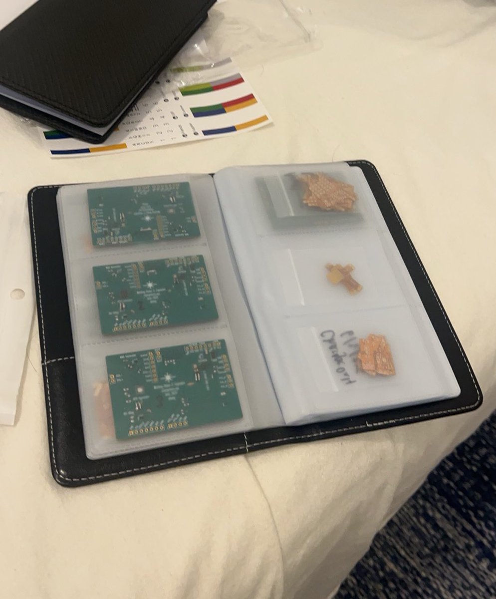 Anyone else store PCBs like this? Using a credit card booklet