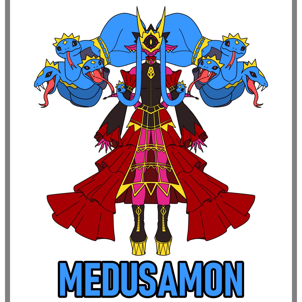 TasisHomeos's tweet image. Drawings of new Digimon (Not so new) to start the day.
#Digimon #Shagaramon #Necromon #Lamiamon #Medusamon