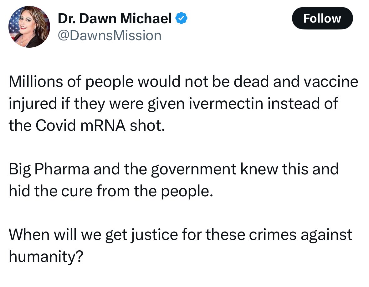 The Covid vaccines save about 20 million lives during Covid 

Ivermectin saved about zero lives during Covid 

So..it's a tough call but....I'm good with the decision to prioritise vaccines over the worm pills.