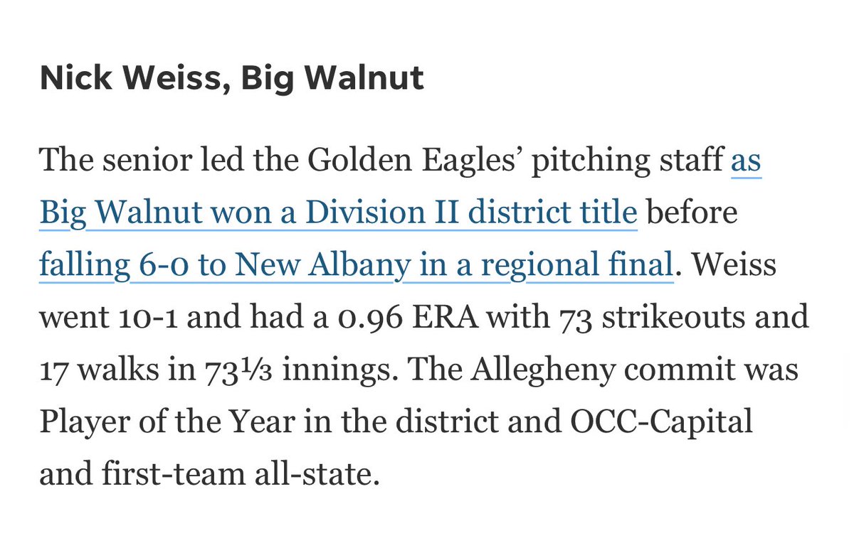 Congrats to current and former #Launch guys Nick Weiss, Ashton Martin and Daniel Lemaster on earning 2025 Columbus Dispatch All Metro Team!