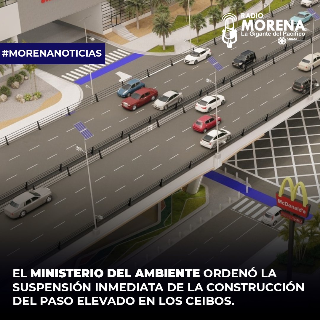 🔴El Ministerio del Ambiente pidió a la Prefectura del Guayas que emita la orden de suspensión de las obras para la construcción del paso elevado de la avenida del Bombero, en la zona de Los Ceibos, norte de Guayaquil.

La obra es impulsada por el Municipio de Guayaquil y la
