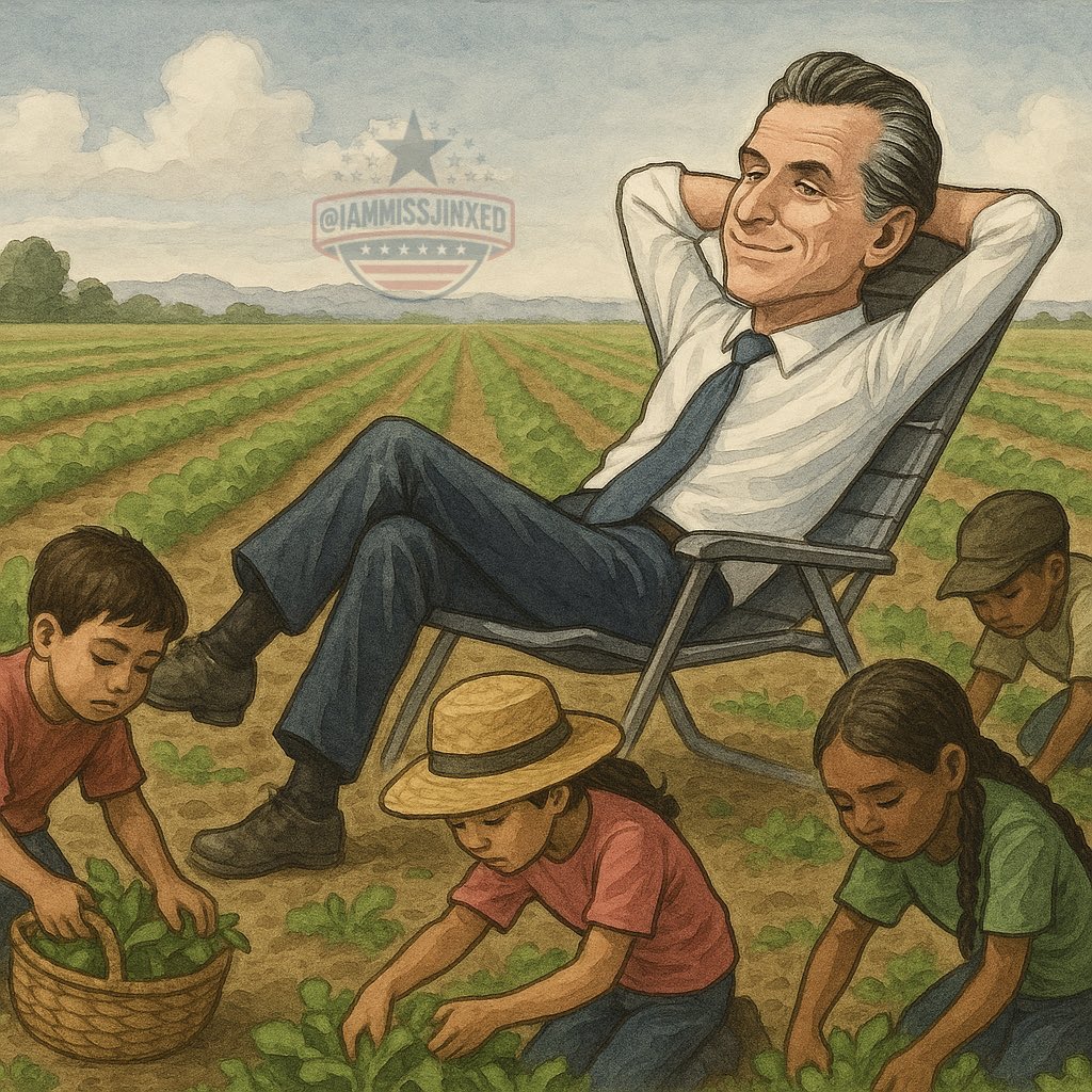 This is Gavin Newsom’s California. 

This one was actually hard to make on an emotional level. Those poor kids being used for child labor hurts my heart.