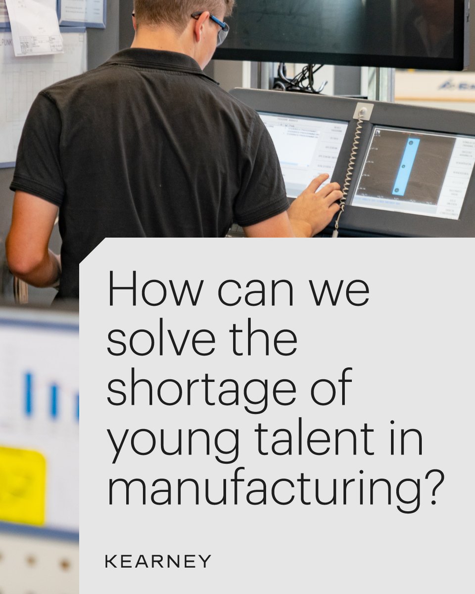 Kearney (@kearney) on Twitter photo Whatās putting the brakes on the US #manufacturing renaissance? Itās not investmentāor even jobs. Itās a growing shortfall of quality candidates.
In an article published in <a href="/Telegraph/">The Telegraph</a>, Kearneyās Shay L. highlights how labor shortages are slowing reshoring efforts and revealing Whatās putting the brakes on the US #manufacturing renaissance? Itās not investmentāor even jobs. Itās a growing shortfall of quality candidates.
In an article published in <a href="/Telegraph/">The Telegraph</a>, Kearneyās Shay L. highlights how labor shortages are slowing reshoring efforts and revealing