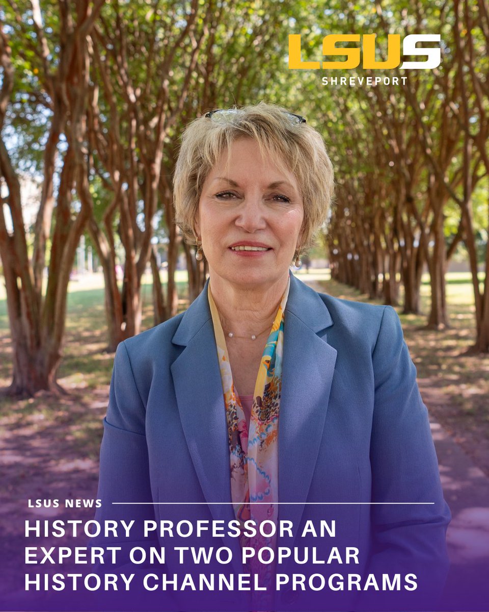 LSU_Shreveport's tweet image. You may be on summer break, but LSUS professors are still teaching! ☀
Catch Dr. Cheryl White on @HISTORY's most popular shows, "History’s Greatest Mysteries" and "Holy Marvels." All episodes are available now on Hulu!
Learn more: bit.ly/3Ir8u21