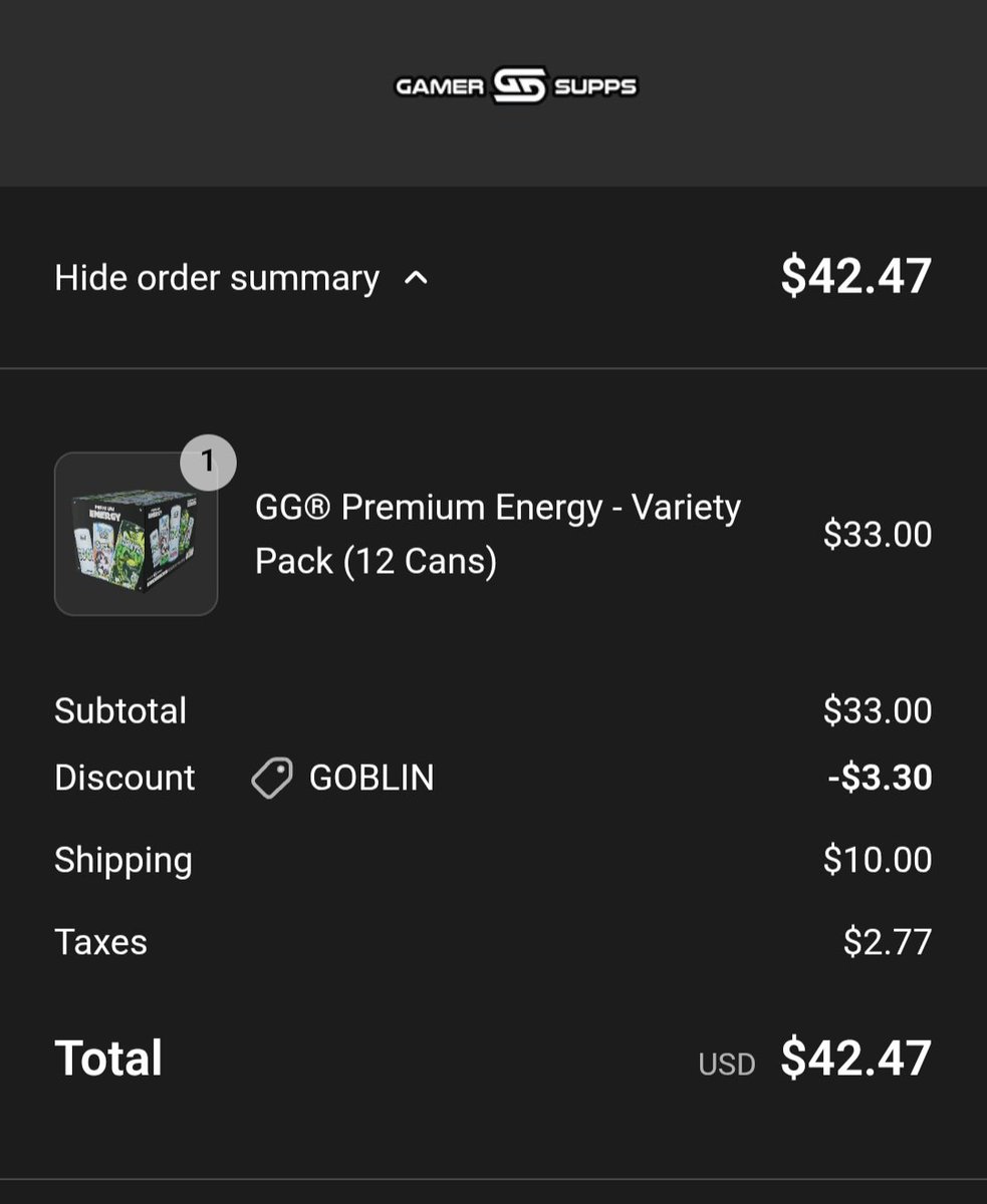 thebuffotaku's tweet image. I got my @GamerSupps cans ordered and used code goblin to support the homie @goblingarbage #gamersupps #waifucups #ggarmy