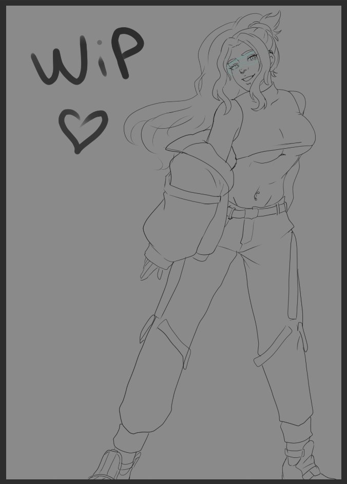 AruruHarp's tweet image. Sigo viva ahre, les dejo un WIP de Juniper