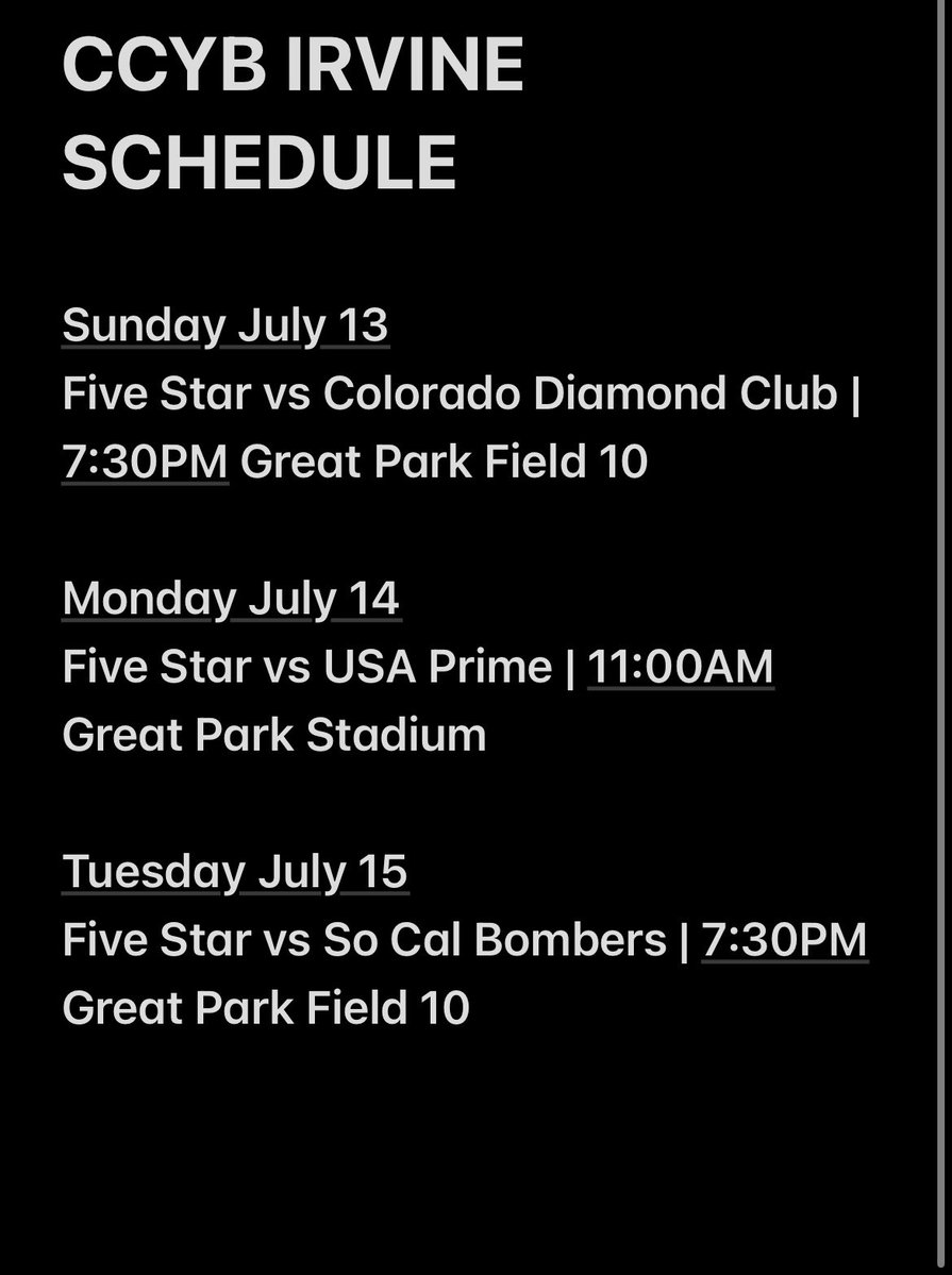 KadynM26's tweet image. This weekend I will be playing at the Addidas CCYB tournament in Irvine with @5starpacific.

@ILBaseAcademy 
@uncommittedBBs 
@BUncommitted 

Here is my schedule
