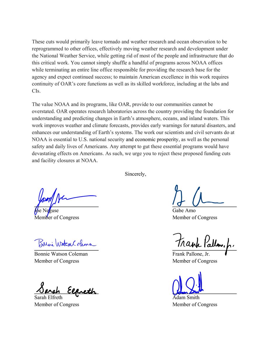 The Trump administration has proposed devastating cuts to NOAA, including the potential closure of multiple cooperative institutes in Colorado.

Every American should oppose this reckless proposal — and we are building a coalition of lawmakers to do everything we can to defeat