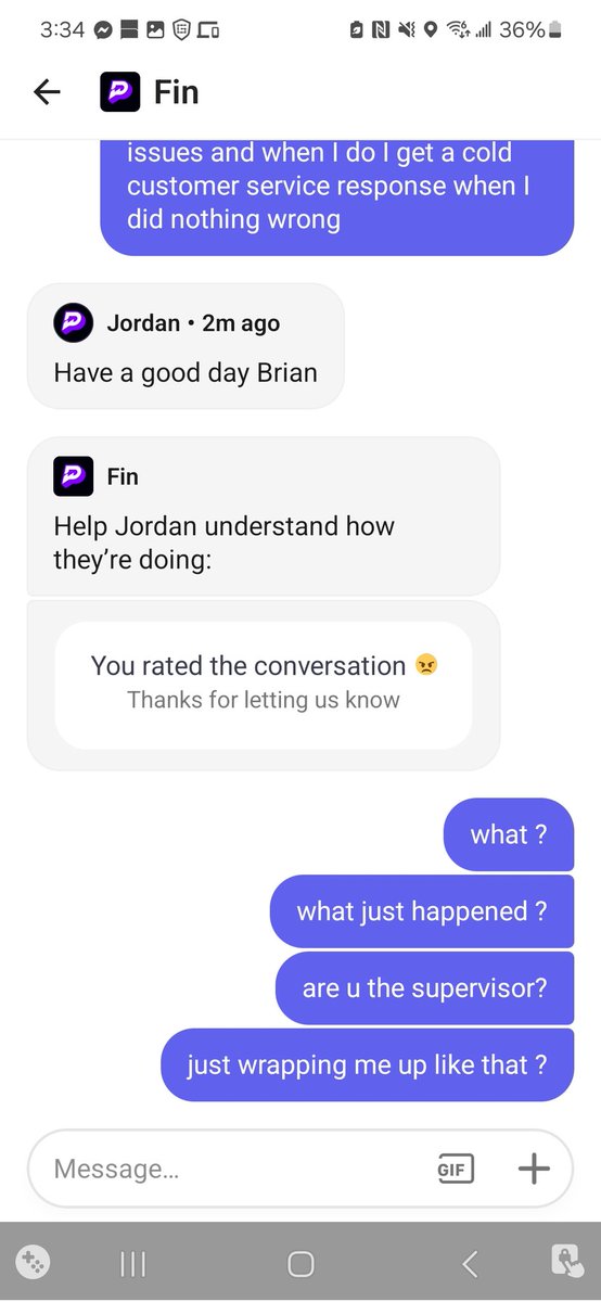 Jordan from Prize Picks needs to work somewhere else with these customer service skills <a href="/PrizePicks/">PrizePicks</a> do better <a href="/PrizeSupport/">PrizePicks Support</a>