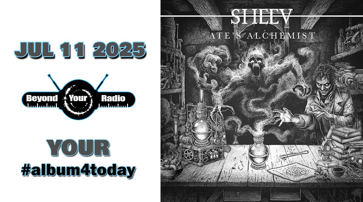 beyondyourradio's tweet image. This is #album4today and on release day, this one&apos;s up there! 🎼🔥 This is &quot;Ate&apos;s Alchemist&quot; from SHEEV (Berlin) @Sheevband  on @music_ripple   -- #AOTY2025 watch... for stoner rockers with progressive rock incredibility! 🎼🎧
youtu.be/D4zD7jC_Tb8