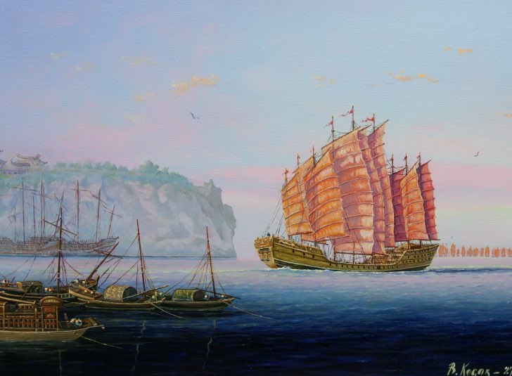 NauticalHistory's tweet image. ⚓ #OnThisDay in 1405 ⚓
Zheng He's first voyage departed from Suzhou and consisted of a fleet of 317 ships holding almost 28,000 crewmen.
🔊 Listen to The Mariner's Mirror Podcast episode here:
snr.org.uk/the-mariners-m…
#China #maritimehistory #podcast #exploration #history